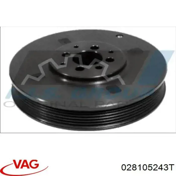 Koło pasowe wału korbowego 028105243T VAG