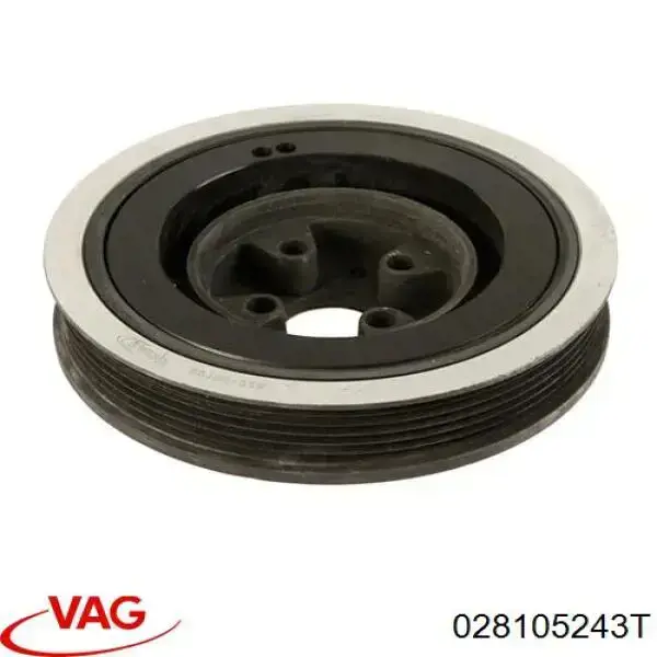 Do koszyka 028105243T VAG Koło pasowe wału korbowego