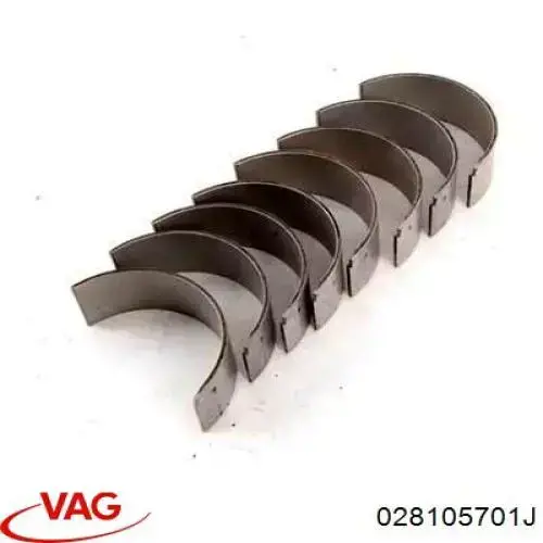 Panewki korbowodowe wału korbowego, zestaw, standardowe (STD) VAG 028105701J cena, od 27,36 USD