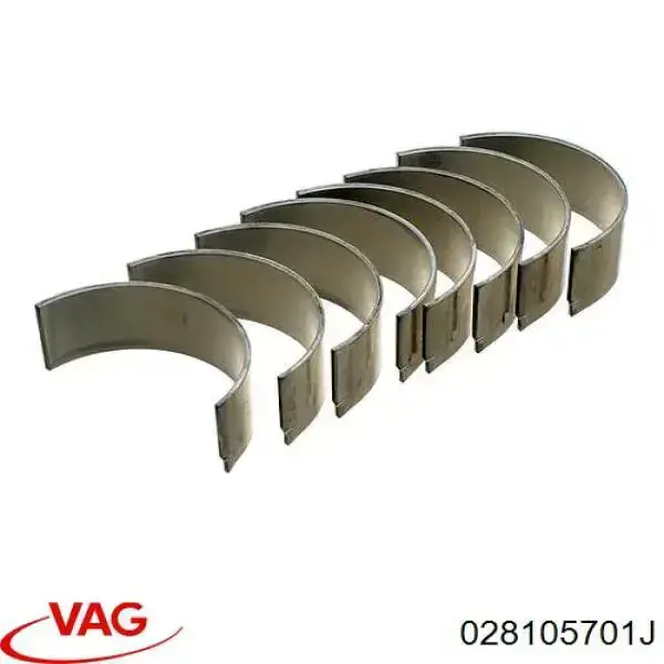 Do koszyka 028105701J VAG Panewki korbowodowe wału korbowego, zestaw, standardowe (STD)