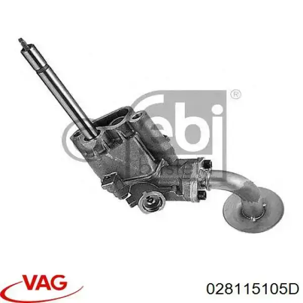 Do koszyka 028115105D VAG Pompa oleju