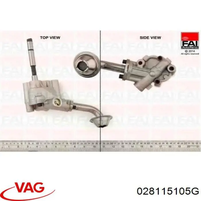 Do koszyka 028115105G VAG Pompa oleju