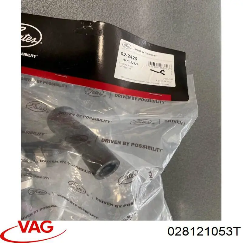 Do koszyka 028121053T VAG Przewód (króciec) układu chłodzenia