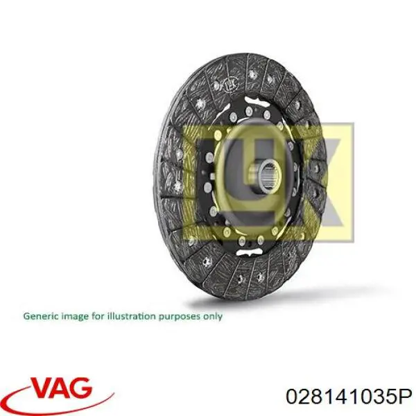 Do koszyka 028141035P VAG Tarcza sprzęgła