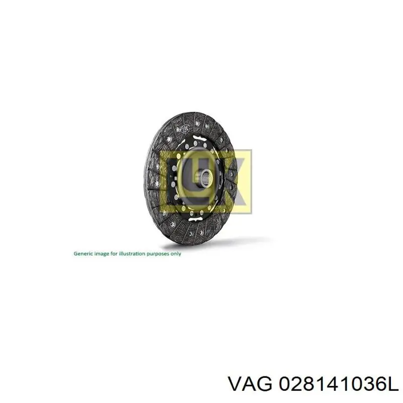 Do koszyka 028141036L VAG Tarcza sprzęgła