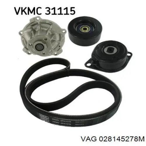 Rolka napinacza paska napędowego VAG 028145278M cena, od 15,79 USD