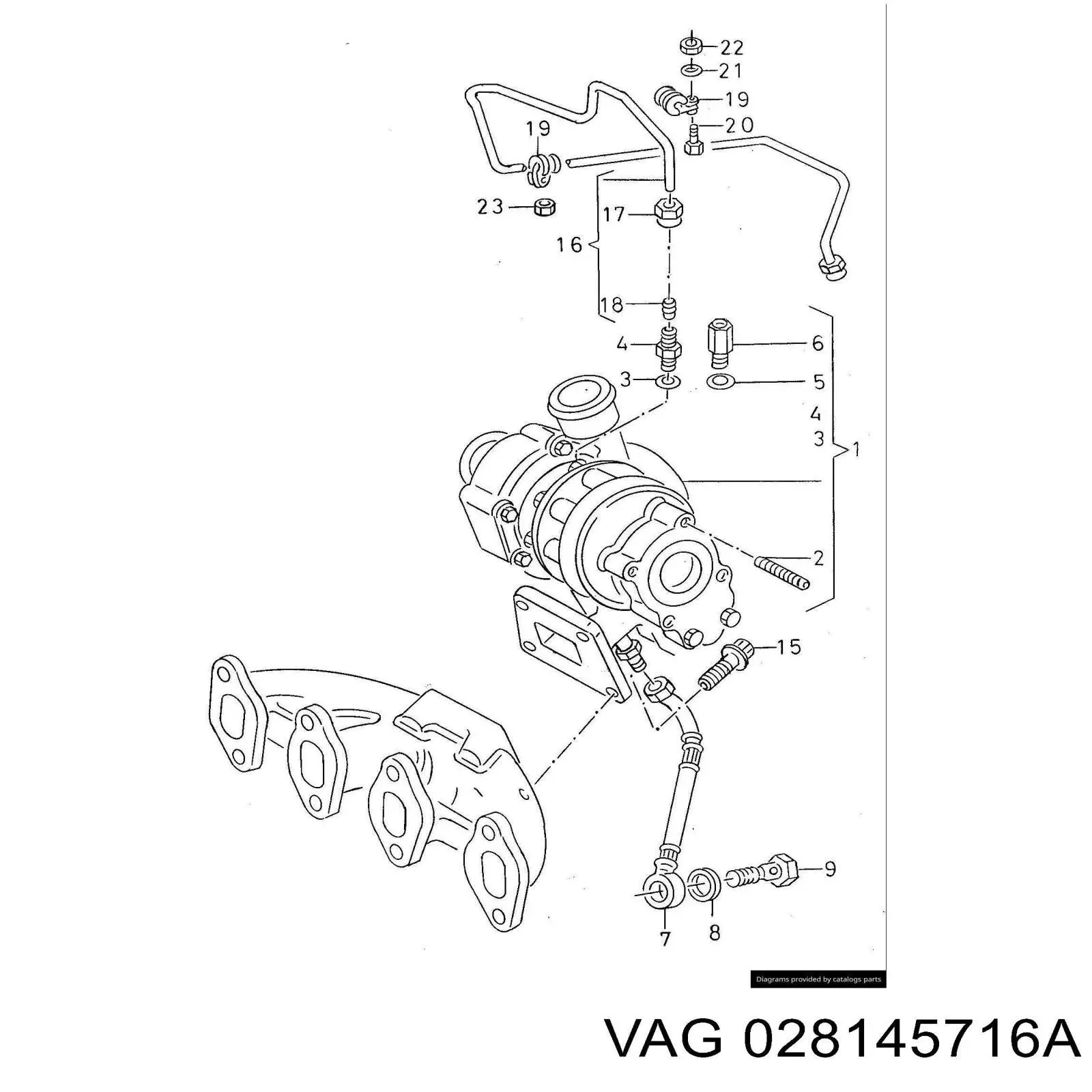 Zawór (aktuator) sterowania turbiną VAG 028145716A cena, od 41,31 USD