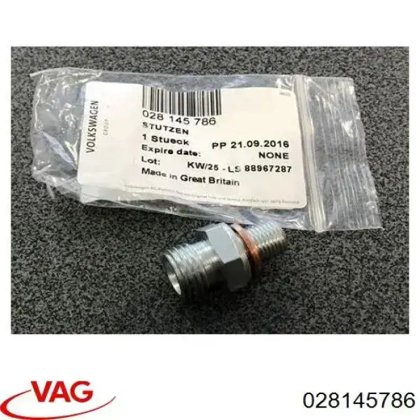 Śruba rurki doprowadzającej olej do turbosprężarki VAG 28145786 cena, od 6,21 USD
