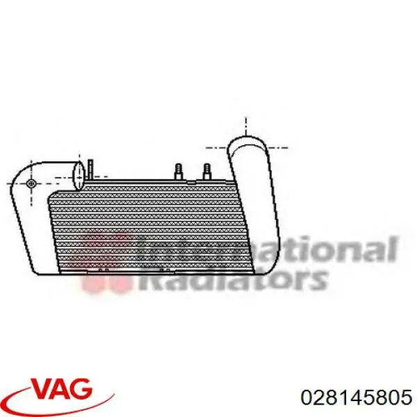 Do koszyka Chłodnica intercoolera Audi 80 B4 8C2