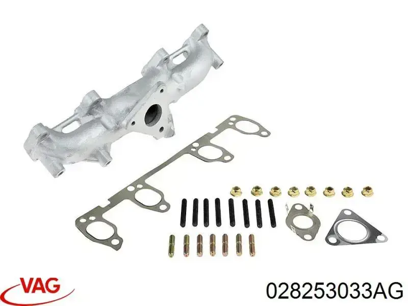 Do koszyka 028253033AG VAG Kolektor wydechowy