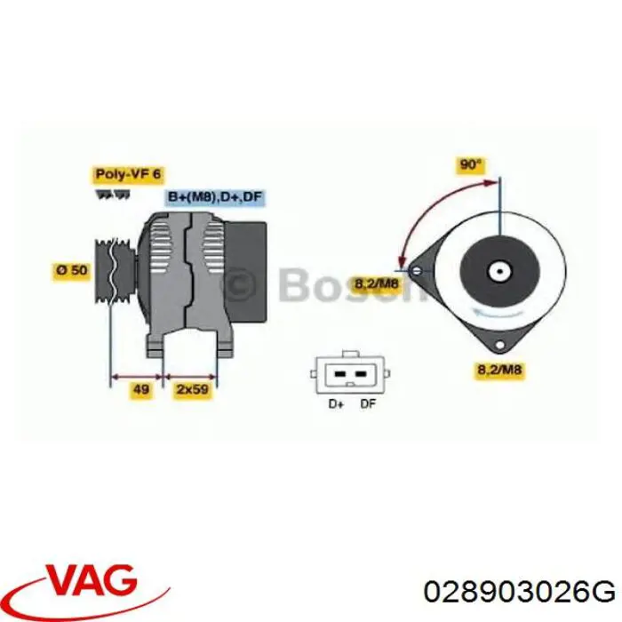 028903026G VAG Alternator