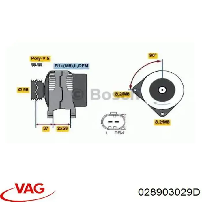 Alternator AX1056 Starline