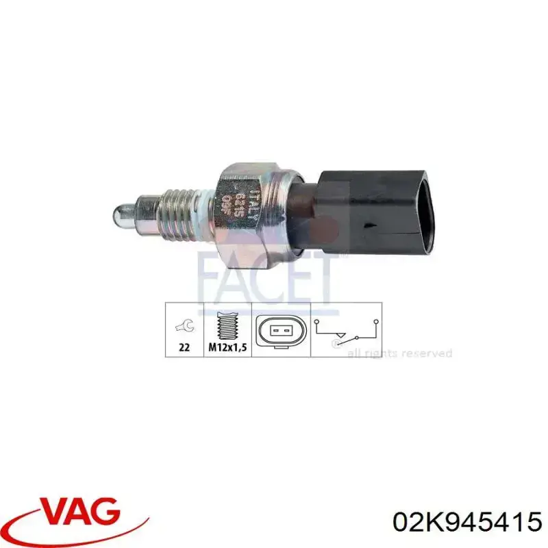 Czujnik włączania światła cofania VAG 02K945415 cena, od 8,61 USD