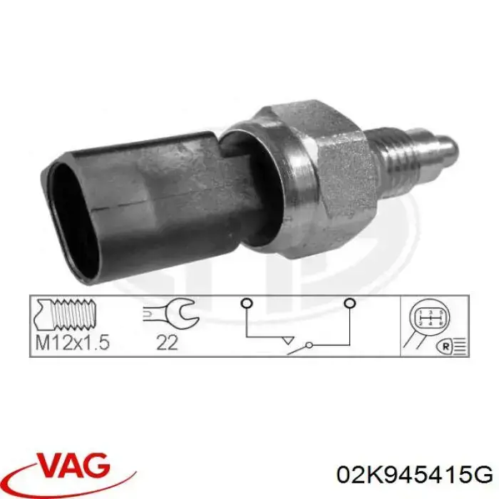 Do koszyka 02K945415G VAG Czujnik włączania światła cofania
