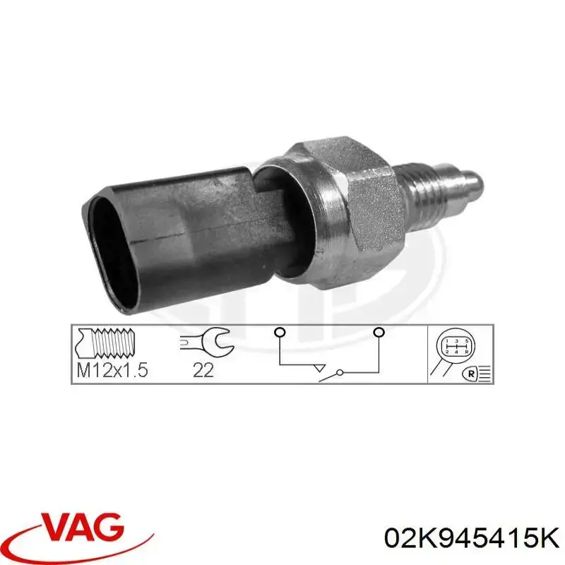 Do koszyka 02K945415K VAG Czujnik włączania światła cofania