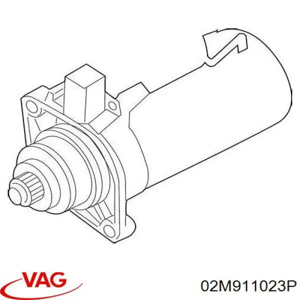 02M911023P VAG rozrusznik