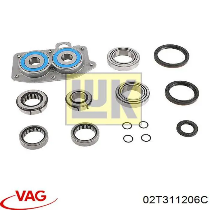 Łożysko skrzyni biegów VAG 02T311206C cena, od 53,05 USD