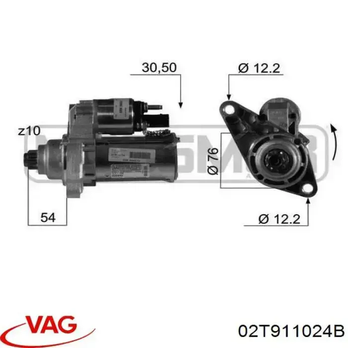 02T911024B VAG Rozrusznik