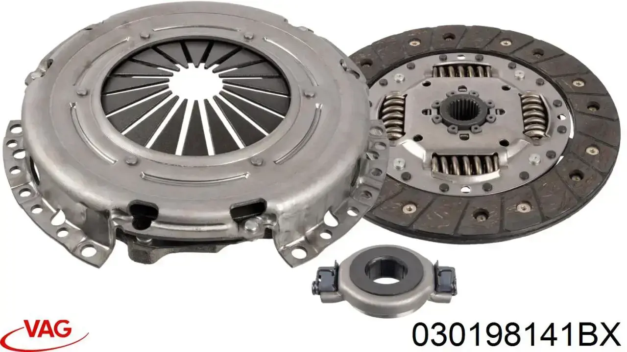 Zestaw sprzęgła (3 części) 030198141BX VAG