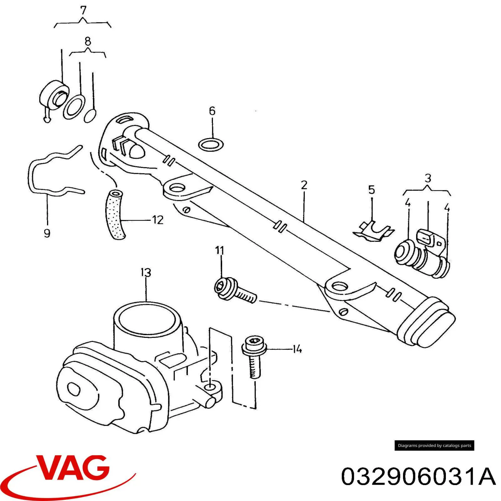 Wtryskiwacz paliwa VAG 032906031A