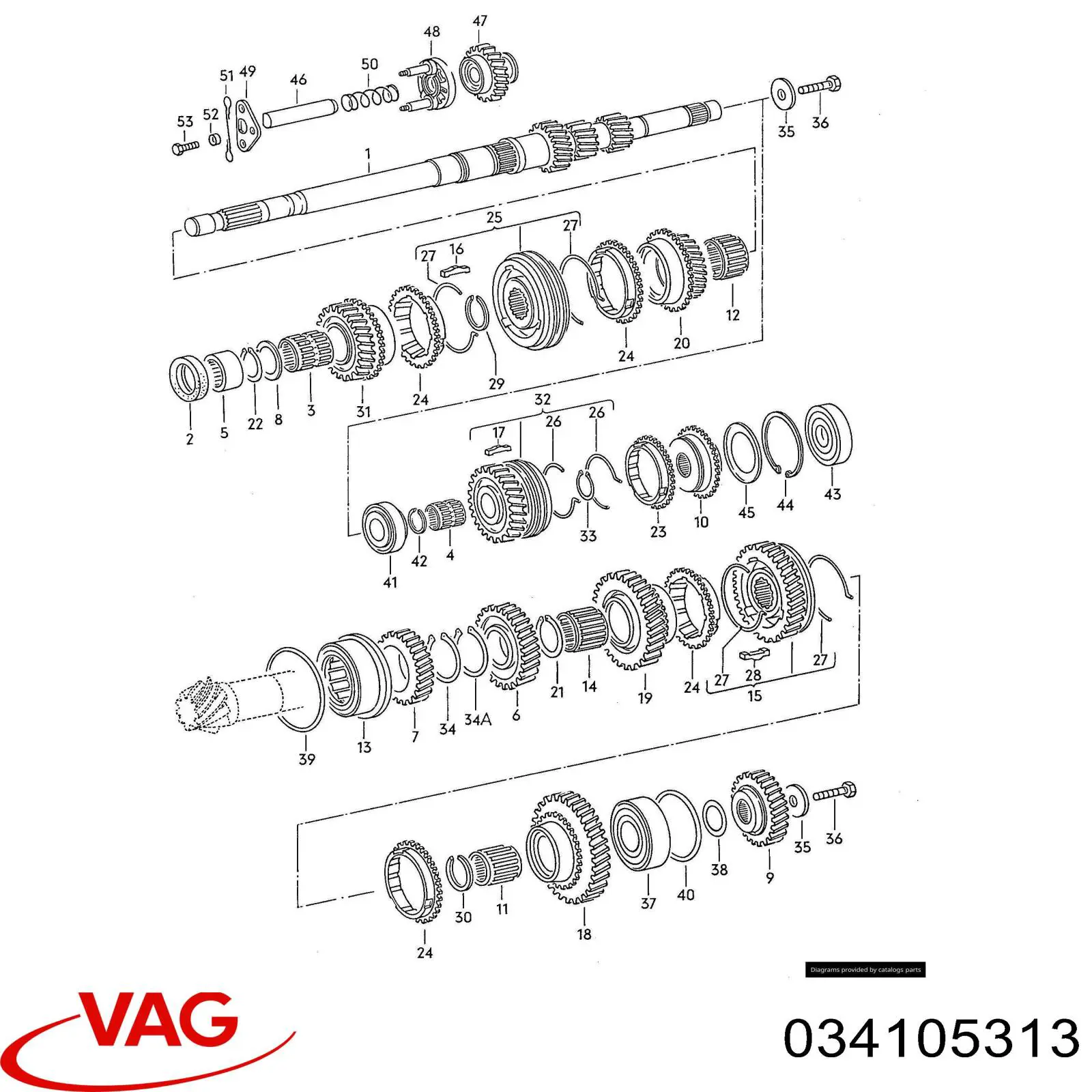 Zestaw sprzęgła (3 części) VAG F2122852 cena, od 101,53 USD