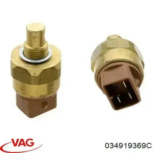 Czujnik temperatury płynu chłodzącego (włączenia wentylatora chłodnicy) VAG 034919369C cena, od 15,96 USD