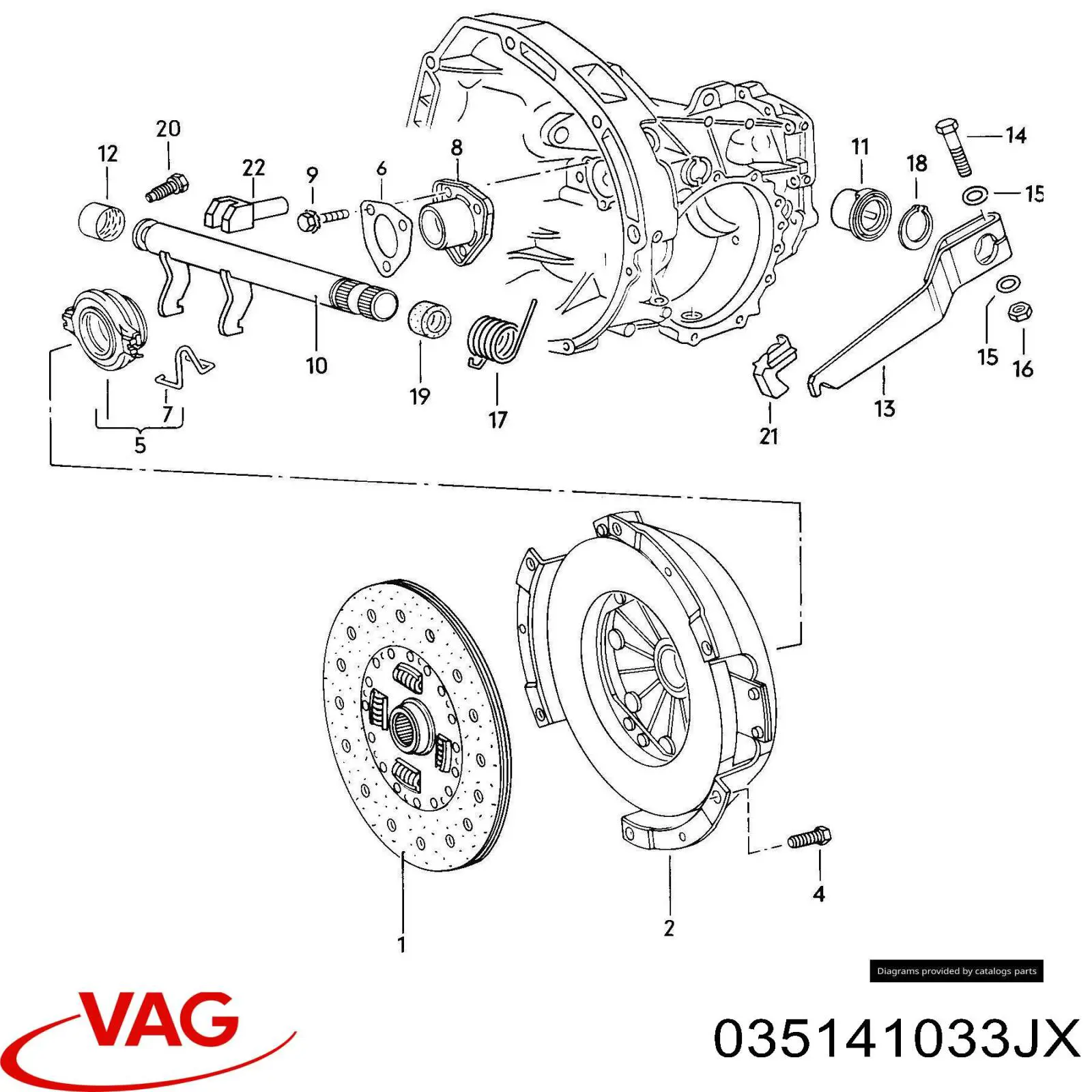 035141033JX VAG tarcza sprzęgła