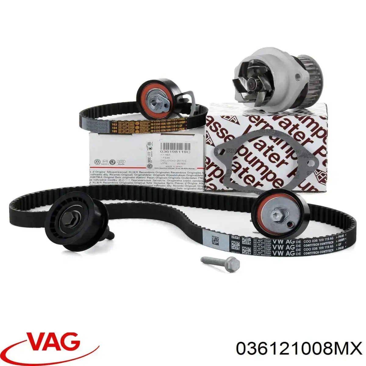 Do koszyka 036121008MX VAG Pompa chłodząca wodna