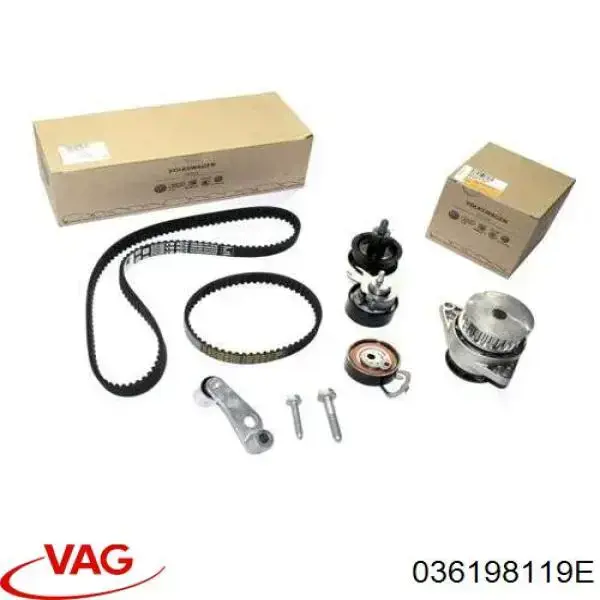 036198119E VAG Pasek rozrządu, zestaw