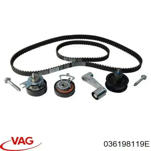 Pasek rozrządu, zestaw 036198119E VAG