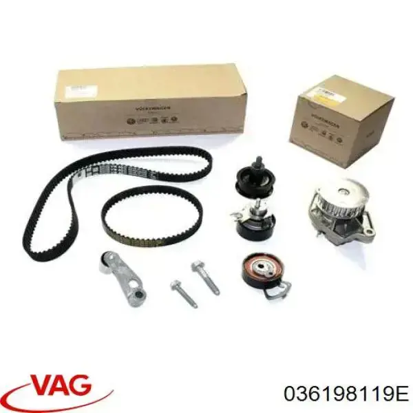 Pasek rozrządu, zestaw 036198119E VAG