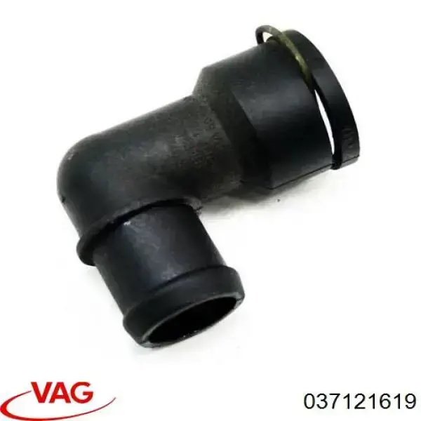 Do koszyka 037121619 VAG Kołnierz układu chłodzenia (trójnik)