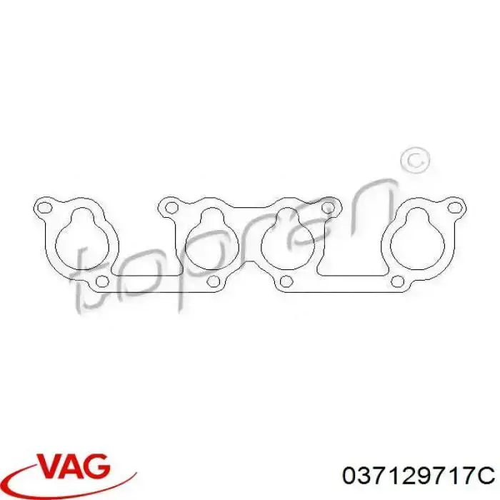 Uszczelka kolektora ssącego VAG 037129717C