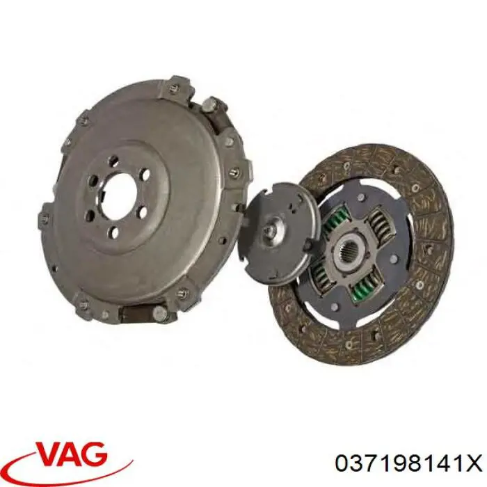 Do koszyka 037198141X VAG Zestaw sprzęgła (3 części)