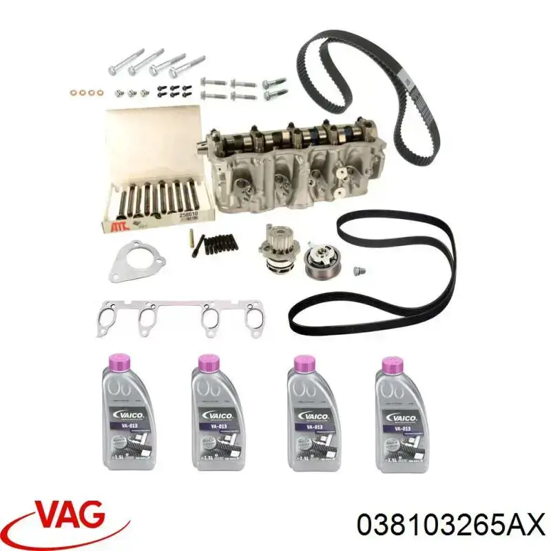 Głowica cylindrów VAG 038103265AX cena, od 138,90 USD