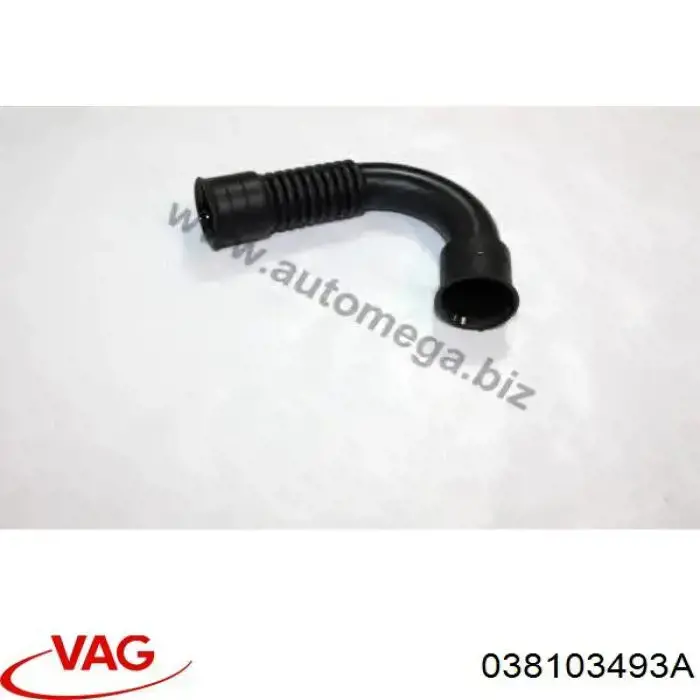 Króciec wentylacji kadłuba (separatora oleju) VAG 038103493A cena, od 6,06 USD