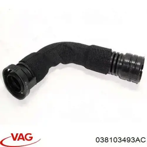 Do koszyka 038103493AC VAG Króciec wentylacji kadłuba (separatora oleju)