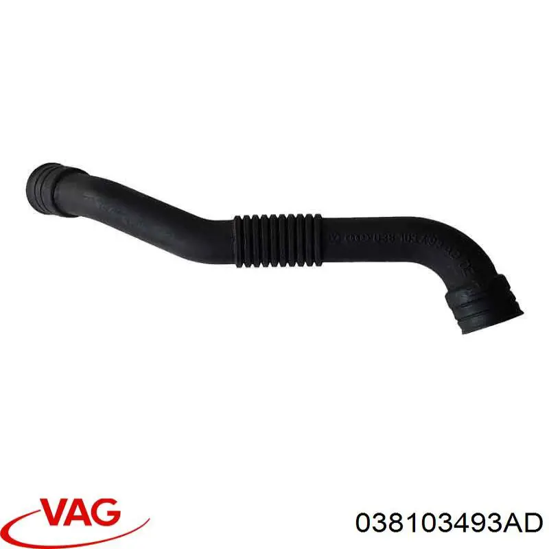 Króciec wentylacji kadłuba (separatora oleju) VAG 038103493AD cena, od 18,51 USD