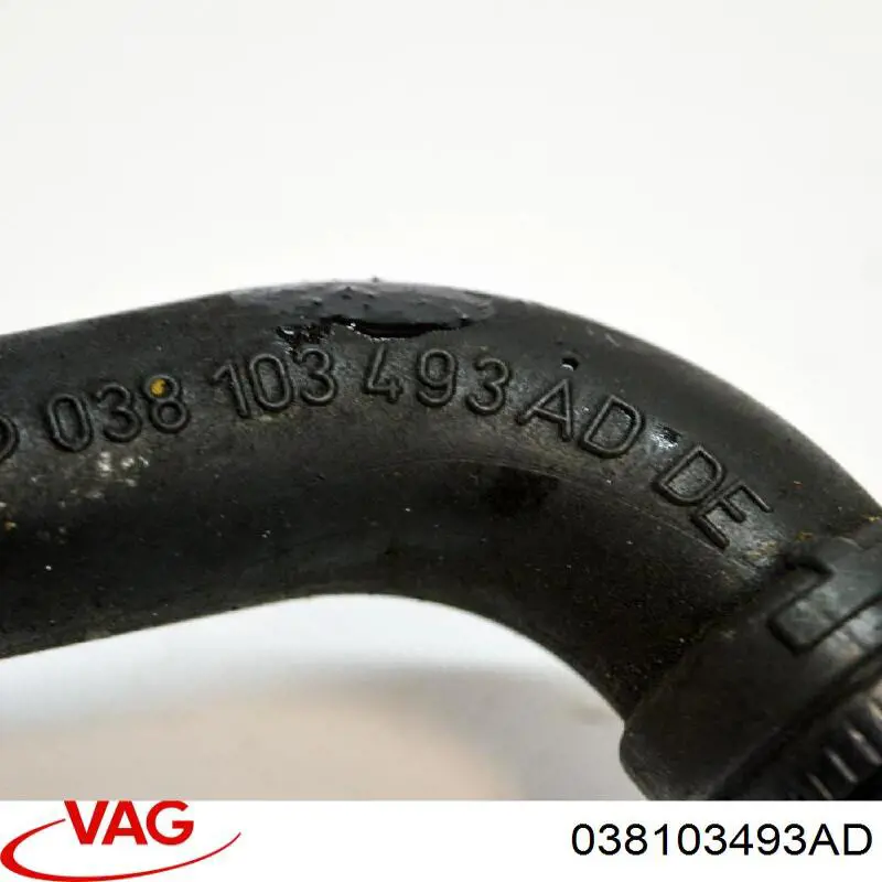 Do koszyka 038103493AD VAG Króciec wentylacji kadłuba (separatora oleju)