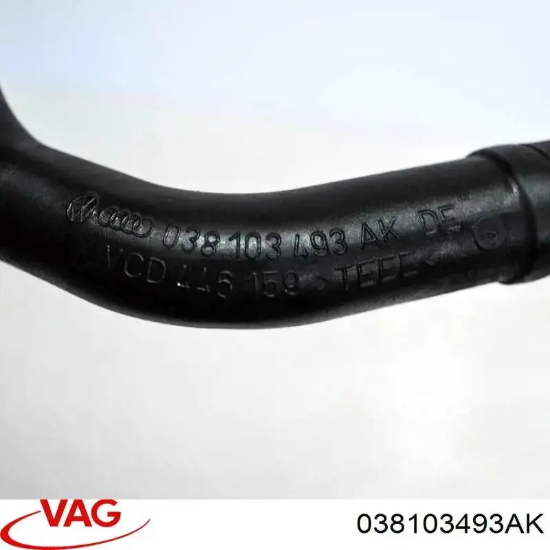 038103493AK VAG Króciec wentylacji kadłuba (separatora oleju)