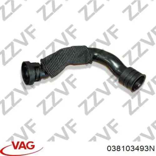 Króciec wentylacji kadłuba (separatora oleju) VAG 038103493N cena, od 22,74 USD