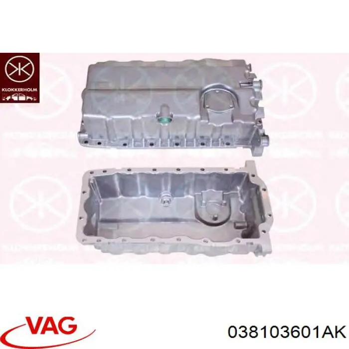 Miska olejowa silnika VAG 038103601AK cena, od 87,97 USD