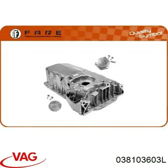 Miska olejowa silnika VAG 038103603L cena, od 100,24 USD