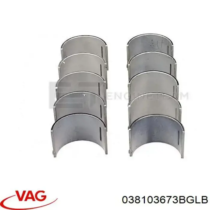 Panewka wałka rozrządu na jeden czop, standard VAG 038103673BGLB cena, od 8,80 USD
