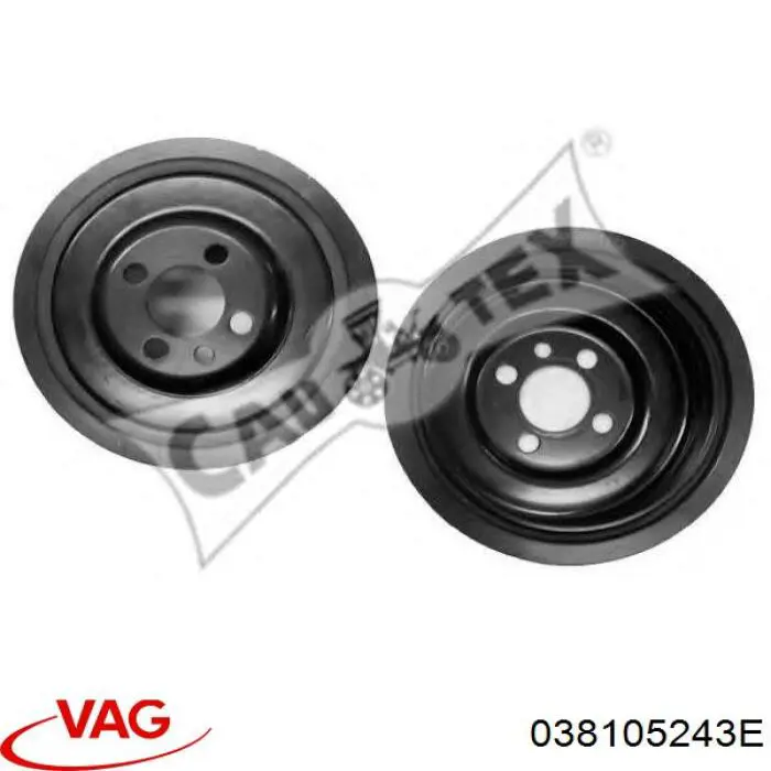 Koło pasowe wału korbowego VAG 038105243E cena, od 47,30 USD