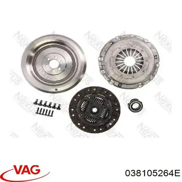 Zestaw sprzęgła (3 części) VAG 038105264E cena, od 239,05 USD