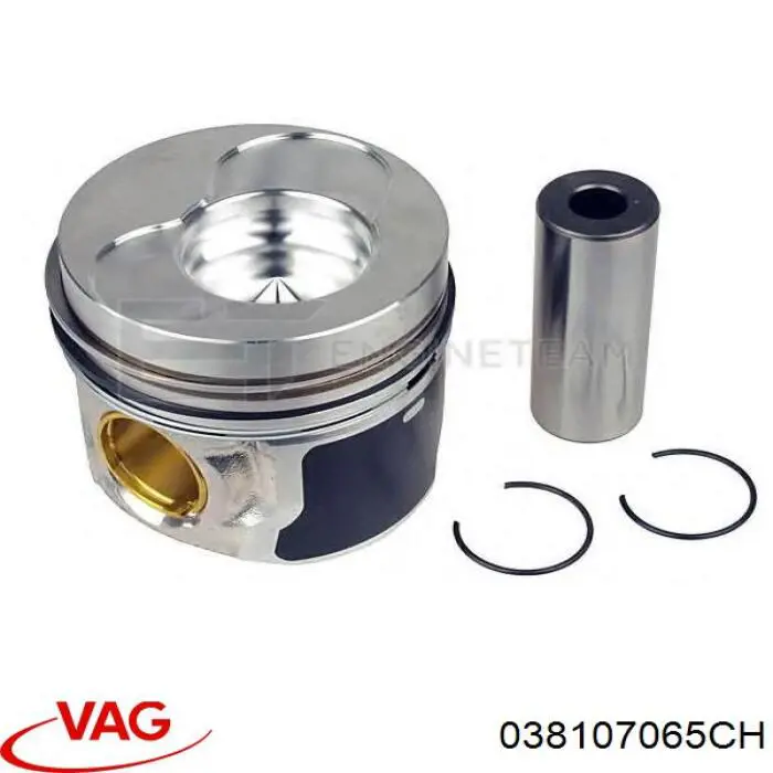 Do koszyka 038107065CH VAG Tłok, komplet do jednego cylindru, STD