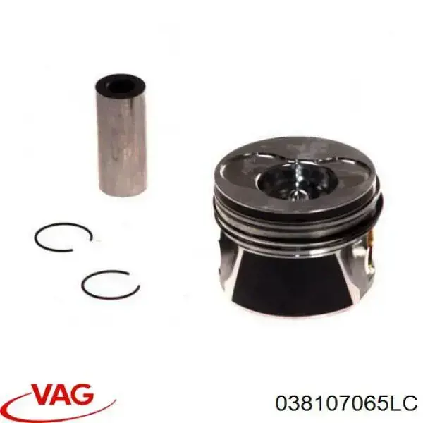 038107065LC VAG Tłok, komplet do jednego cylindru, STD