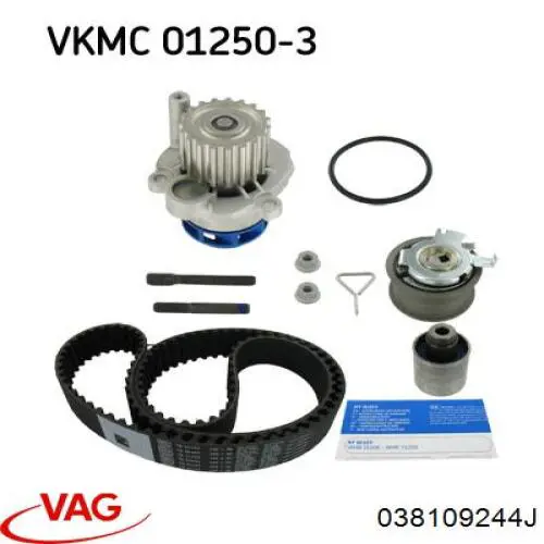 Do koszyka 038109244J VAG Rolka prowadząca kierunkowa paska rozrządu