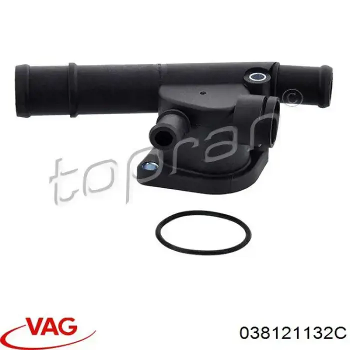 Do koszyka 038121132C VAG Kołnierz układu chłodzenia (trójnik)